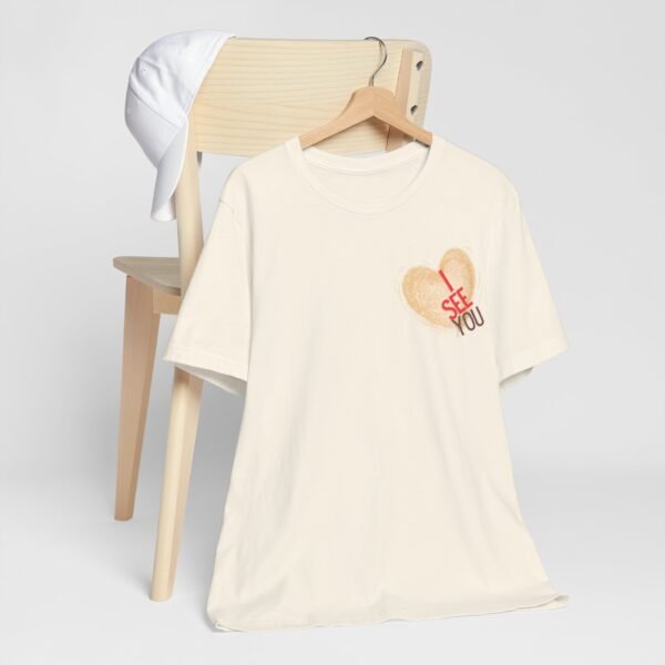 Golden Glitter Heart Shaped — “I See You” T-shirt