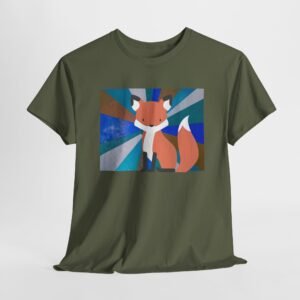 Cute simple yet colorful — “My Favorite Fox” Unisex Heavy Cotton Tee