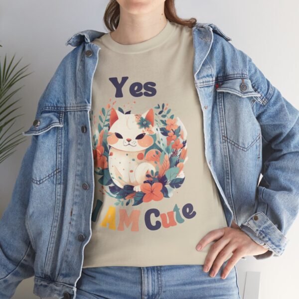 “Yes, I’m Cute” Adorable Kitty Shirt Unisex Shirt