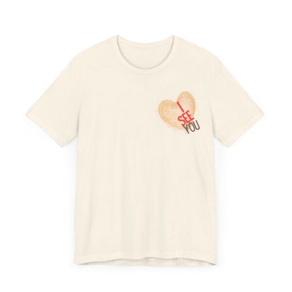 Golden Glitter Heart Shaped — “I See You” T-shirt