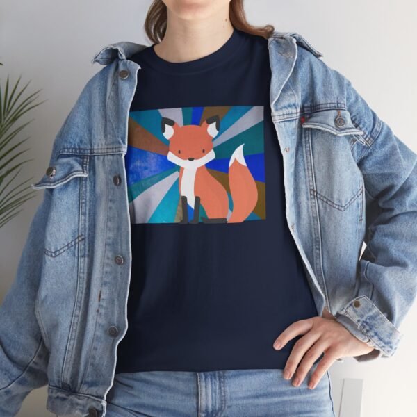 Cute simple yet colorful — “My Favorite Fox” Unisex Heavy Cotton Tee