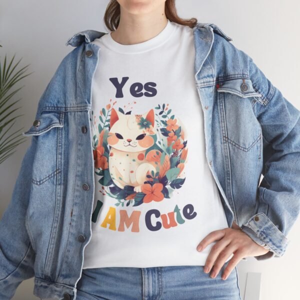 “Yes, I’m Cute” Adorable Kitty Shirt Unisex Shirt