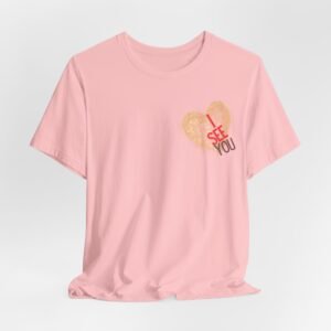 Golden Glitter Heart Shaped — “I See You” T-shirt